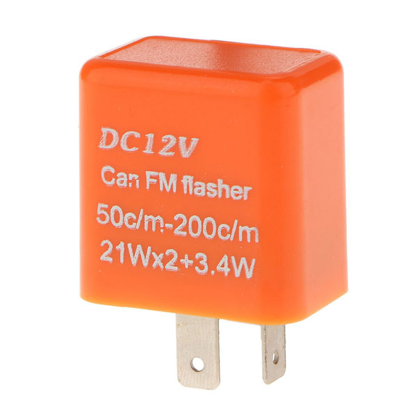 フラッシャーリレー 12V 2ピン オートバイ用